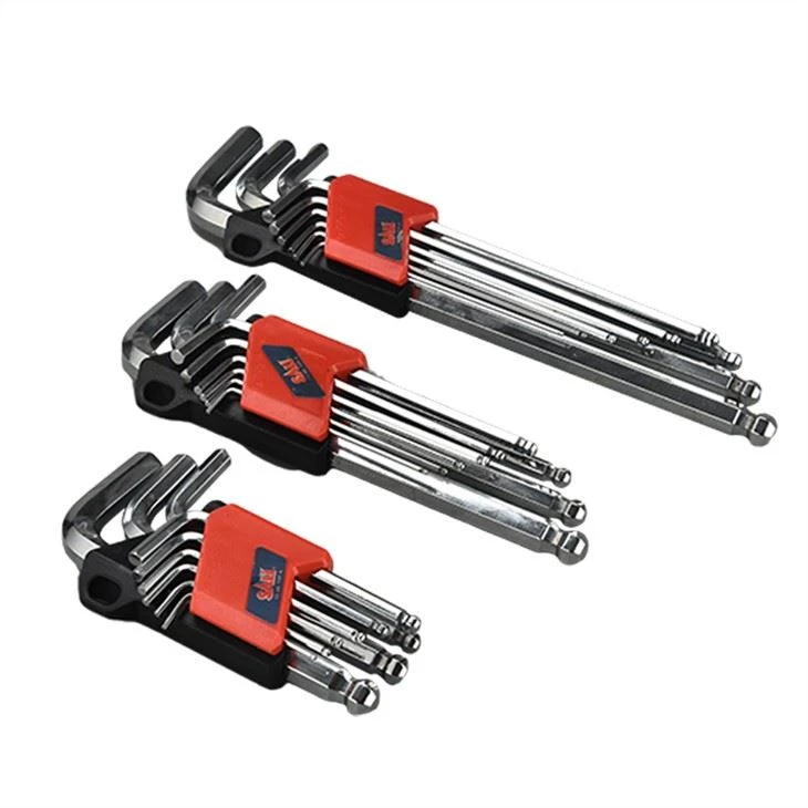SALI 9pcs Ball/ Star/Hex End Hex Key Set